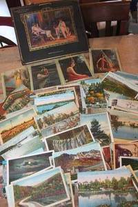 lot 3294 image: Vintage Post Cards and More