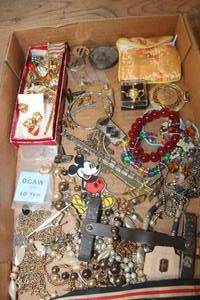 lot 3301 image: Flat of Misc. Jewelry and More