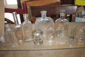 lot 3372 image: Vintage Glass Bottles and More