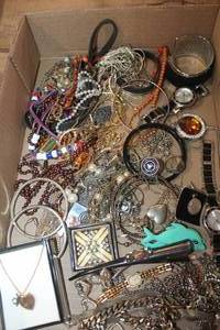lot 3386 image: Flat of Misc. Jewelry and More