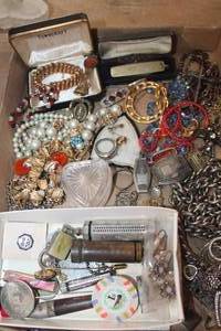 lot 3387 image: Flat of Misc. Jewelry and More
