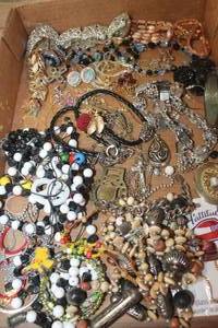 lot 3388 image: Flat of Misc. Jewelry and More