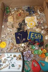 lot 3391 image: Flat of Misc. Jewelry and More