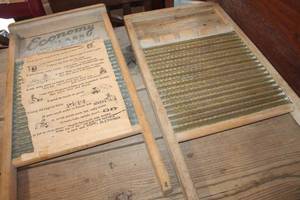 lot 3410 image: Antique Wash Boards