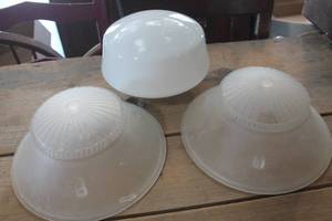 lot 3436 image: Vintage Light Fixture Shades