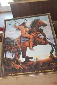 lot 3490 image: 16 x 20 Native American Picture
