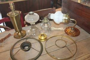 lot 3507 image: Vintage Lamp Base untested & More