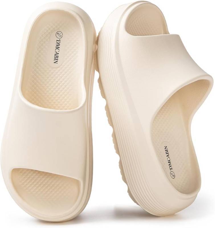 lot 8074 image: Platform Recovery Slides for Women and Men  Wide Toe Box EVA Sandals  Lightweight Comfort Slides for Everyday Wear SIZE 3940