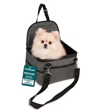 lot 18992 image: FurHaven  Pet Products Car Pet Booster, Black, Medium, 14 Lb Limit