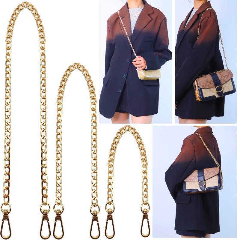 lot 22284 image: Hongbaite 3 Pack Gold Metal Chains for Purse Strap Wallet Bag Chain Replacement (16,36,48)