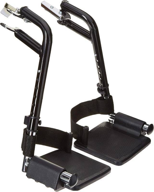 lot 17352 image: Swing Detachable Footrests for Alum Transport Chair, Red, 4 Pound