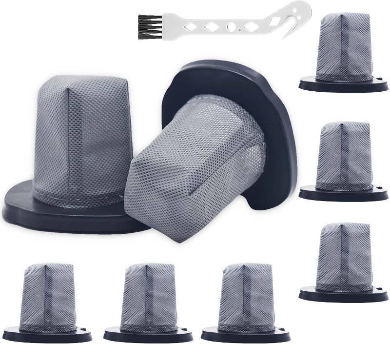 lot 17357 image: 6 Pack CH701 Vacuum Filter Replacement for Shark Cyclone PET Handheld Vacuum CH701 CH701C CH700WM CH700 CH700C CH701QGN CH701QBL Compare Parts XDCFCH700 Grey