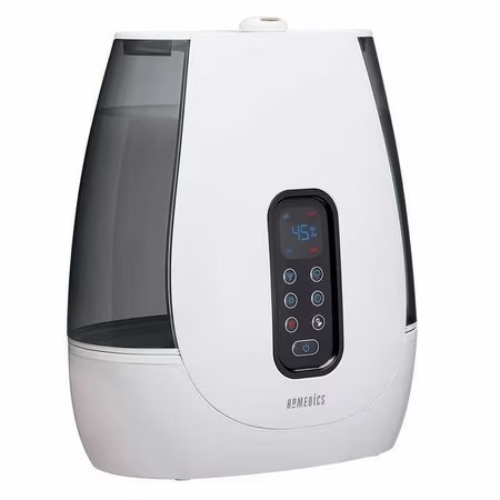 lot 17372 image: Homedics Total Comfort Ultrasonic Humidifier - White - Coverage Area 20 sq ft