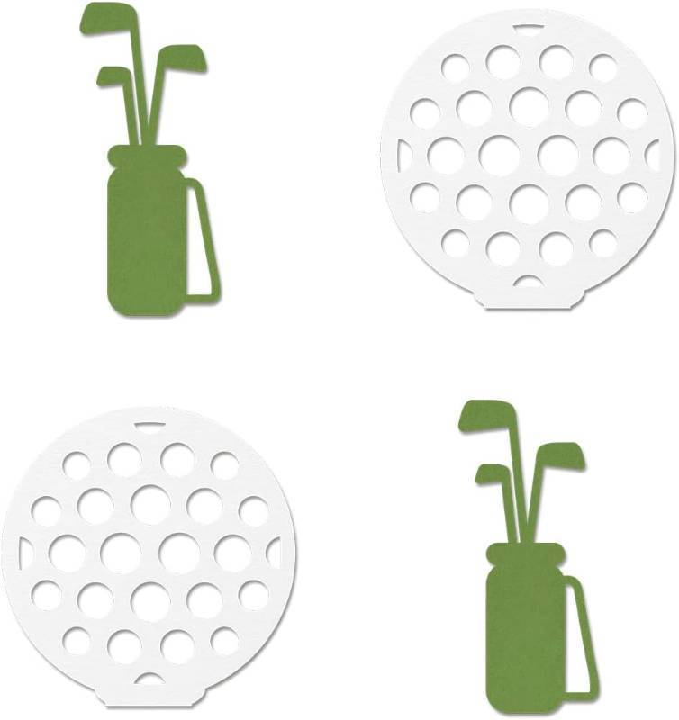 lot 17693 image: Golf Cut-outs, Double-sided Golf Birthday Retirement Table Topper Party Decorations