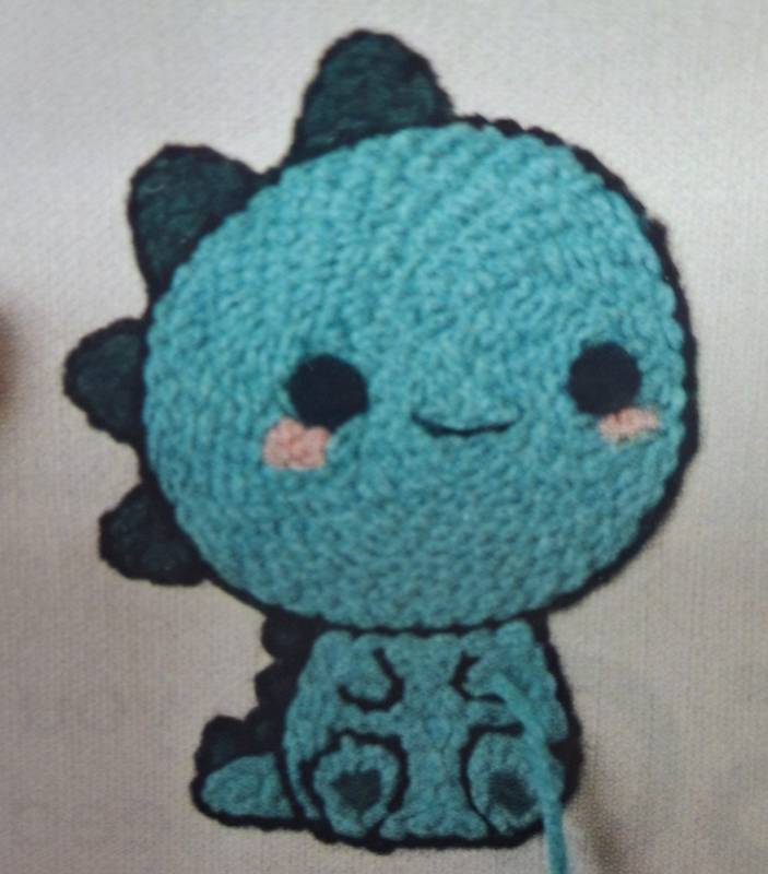 lot 10433 image: INNOVIATO DINOSUR KIT FOR CROCHET