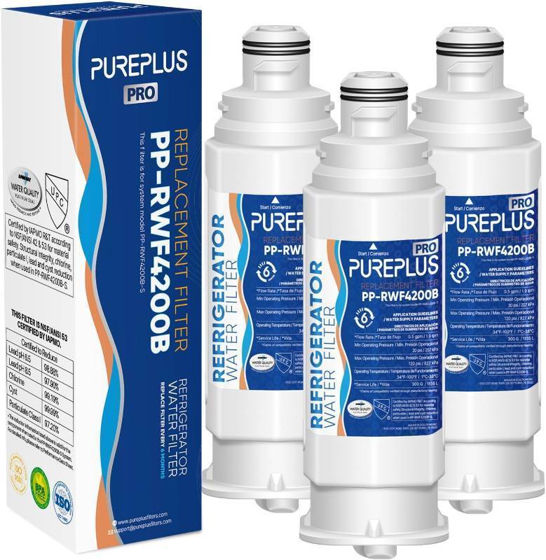 lot 10500 image: PUREPLUS DA97-17376B NSF 53&42 Certified Water Filter Replacement for Samsung HAF-QINEXP, DA97-08006C, RF28R7351SG, RF28R7201SR, RF28T5001SR, RF24R7201SR, RS27T5200SR, Refrigerator Water Filter