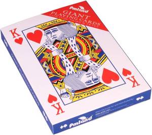 lot 40389 image: PMLAND Giant 5 x 7 Inch Large Poker Index Playing Cards