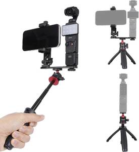 lot 45053 image: PellKing Osmo Pocket 3 Phone Holder Set Expansion Accessories  Universal Mini Extension Pole Tripod Compatible with DJI OSMO Pocket 3 and Smartphone