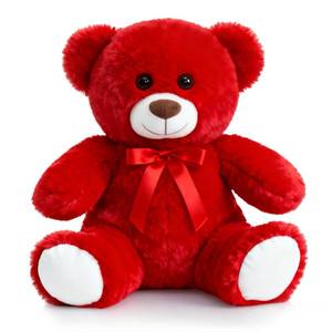 lot 73555 image: Teddy Bear Stuffed Animal Small Plush Teddy Bear Toys for Children Girlfriend Family Congratulations Baby Shower Birthday Red 10 inch - Retail $16