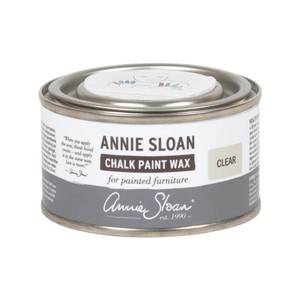lot 73562 image: Annie Sloan Chalk Paint� Wax (120 mL, Clear) - Protective Furniture Wax for Paintwork  Seals, Softens & Enhances Hand-Painted Finishes - Retail $21