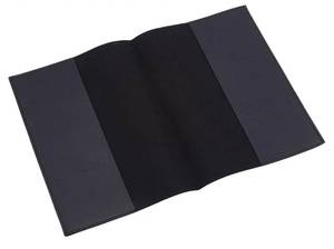 lot 28597 image: 2pcs Leather Journal Cover for Field Notes, 9 x 13 Inch Black Book Cover for Hard Cover Books, Vintage Leather Cover for Office Home - Retail $8