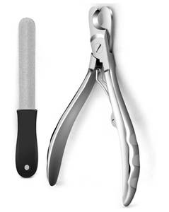 lot 28600 image: Heavy Duty Dog Nail Clippers for Large Dogs & Thick Nails (Silver)Upgrade Wide Open Nail Trimmer Cut Like Butter, Professional Full Metal Razor Sharp for All Dogs with Thick Toenails - Retail $20