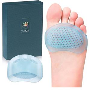 lot 28601 image: Ball of Foot Cushions��2 Pairs�� Metatarsal Pads Soft Gel Ball of Foot Pads Mortons Neuroma Callus Metatarsal Foot Pain Relief - Retail $12