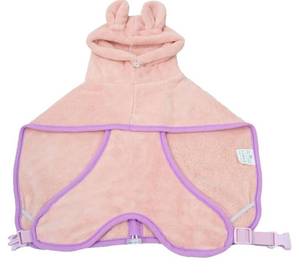 lot 28608 image: Dog Drying Coat with Hood, Adjustable Soft Wrap Bathrobe with Buckle, Super Absorbent Fast Drying Tower for Small, Medium, Large Dog Cats (X-Small, Pink) - Retail $19