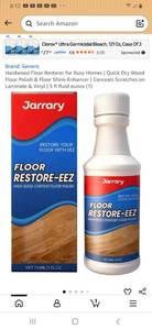 lot 28625 image: Hardwood Floor Restorer for Busy Homes  Quick Dry Wood Floor Polish & Floor Shine Enhancer  Conceals Scratches on Laminate & Vinyl  5 fl fluid ounce (1) - Retail $15