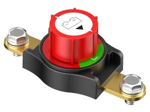 lot 28634 image: Side Post Battery Disconnect Switch - 12V-48V, 275A Continuous1250A Cranking, Negative Terminal ONOff Switch for Automotive, RV & Marine Applications - Retail $15