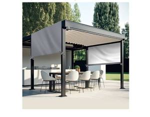 lot 28645 image: Universal Pergola Replacement Canopy Outdoor Canopy Shade Cover Waterproof Shade Top Cover for Outdoor Patio Porch Backyard(12 x 10 ft,Gray) - Retail $38
