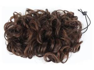 lot 28655 image: Drawstring Messy Hair Bun Extensions, Synthetic Hair Messy Scrunchy Chignon, Curly Updo Scrunchie Hairpiece Clip In Hair Extensions for Women bun hair pieces for women ( Color  2 - Retail $33