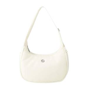 lot 28661 image: Mini Shoulder Bag Women Nylon Crescent Bag 4L Underarm Shoulder Purse Womens Shoulder Handbags Small Tote Bag Ivory - Retail $27