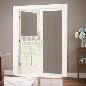 lot 28663 image: LazBlinds 100% Blackout Door Curtain, 26x68, Taupe, 1 Panel - Retail $20