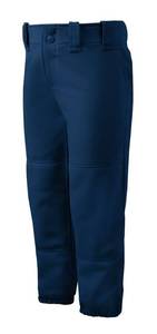 lot 28664 image: Mizuno Adult Womens Belted Low Rise Fastpitch Softball Pant, Navy, Large - Retail $40