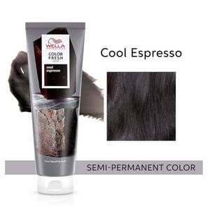 lot 28675 image: Wella Professionals Color Fresh Mask, Cool Espresso, Natural Shade, Temporary Color, Damage Free, Color-Depositing Hair Mask With Avocado Oil - Retail $23