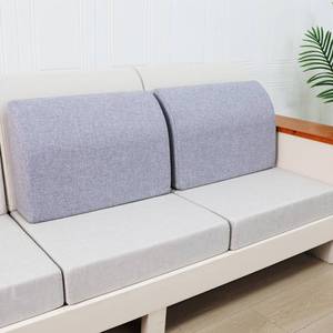lot 28737 image: M Mute Touch 2PCS Sofa Couch Back Cushions, Backrest Support Pillow for Elderly,Extra Large Thick Lumbar Support Pillow for Home (6x24x13.2 in, Linen, Medium Grey) - Retail $43