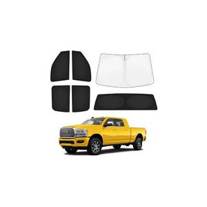 lot 28758 image: Car Window Shades for Dodge RAM 25003500 2010-2025 2026 Windshield Sun Shade Side Window Cover UV Block Privacy Protection Ram Accessories for Camping Blackout Rear Back Full Set 6PCS - Retail $63