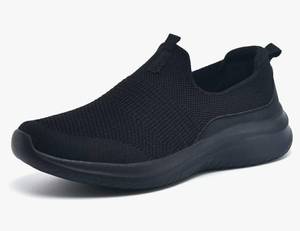 lot 28784 image: Womens Walking Tennis Shoes Knit Slip on Mesh Comfortable Sneaker. SIZE 7.5 - Retail $42