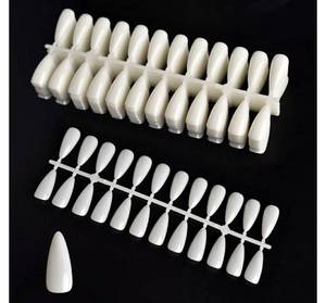 lot 28789 image: False Nail Tips Display Chart Card Sticks for Colorful Nail Polish DIY Training Practicing (240Pcs Tip Shape). - Retail $7