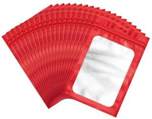 lot 28806 image: 3x4, Frosted Clear Window, Plastic Packaging Bag for Small Business Candy Jewelry Treat Goodie Favor, Seal Zip Baggies - Retail $10