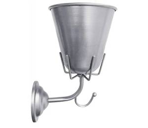 lot 28807 image: Opal Wall Vessel Vintage Vase for Flowers Multi Function Hanging Organizers for Home Decoration Metal Wall Vase. - Retail $24