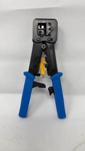 lot 158 image: Network Cable Crimper Tool with Blue Handles - Retail $0