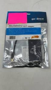 lot 178 image: gofanco Mini DisplayPort 1.2 to HDMIDVIVGA 3-in-1 Adapter - Retail $0