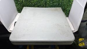 lot 215 image: Small folding table  - Retail $0