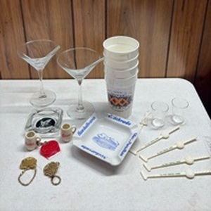lot 259 image: Las Vegas Hotel Casino and Other Souvenir Memorabilia Lot Thunderbird Schrade Coors