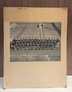 lot 148 image: Football Team Photo Stadium Group Portrait Black White