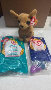 lot 204 image: Three TY McDonalds Happy Meal Toys (Two Unopened) includes Freckles The Leopard