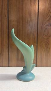 lot 221 image: Van Briggle Pottery  Bird Of Paradise  Vase 1950s Colorado Clay Turquoise