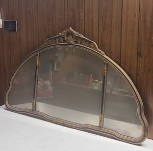 lot 242 image: vintage multi-panel wall mirror